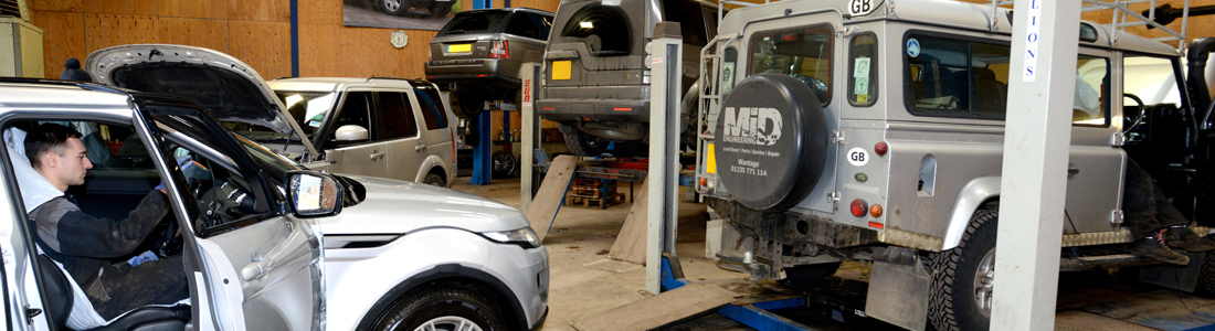 MiD Engineering land rover workshop